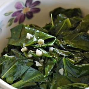 Simply Collard Greens with Garlic