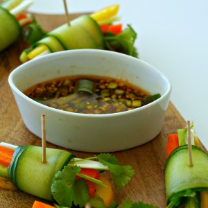 Vegetarian Cucumber Spring Rolls