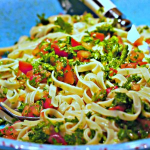 Gluten Free Herbs and Garlic Pasta