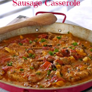 Spanish Pork and Sausage Casserole