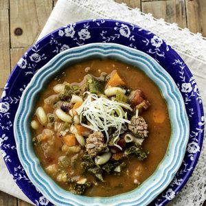 Gluten Free Minestrone Soup with Chorizo