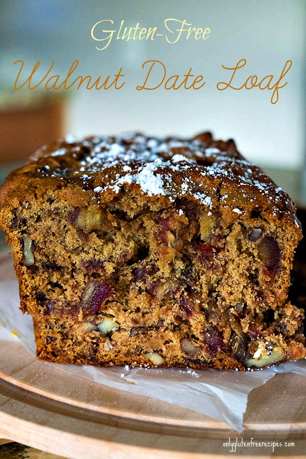 Gluten Free Classic Walnut Date Loaf - Only Gluten Free Recipes