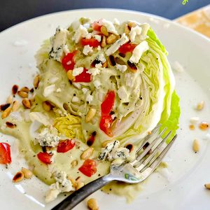 The Wedge With Avocado Blue Cheese Dressing