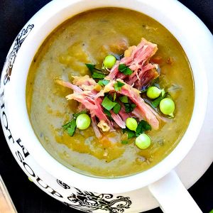 Split Pea Soup with Ham Bone