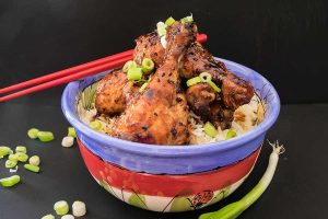 chicken, peking sauce