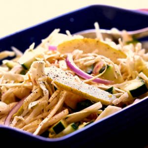 Cabbage, Fennel And Pear Crunch Salad