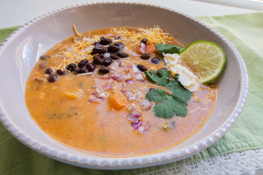 vegetarian tortilla soup