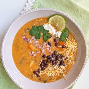 Gluten-Free Vegetarian Tortilla Soup