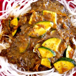 Steak Cutlet In A Light Coconut Sauce