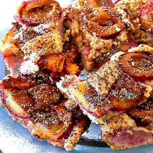Gluten Free Plum Coffee Cake