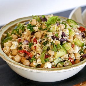 Mediterranean Brown Rice Salad