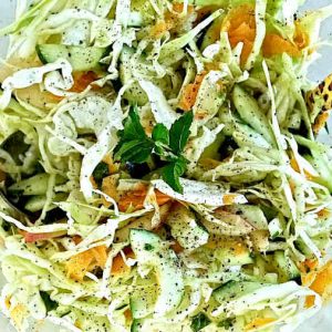 Coleslaw In Light Coconut Dressing With Mint