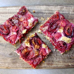 Gluten-Free Country Raspberry Plum Cake