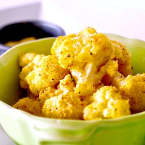 Crispy Cauliflower Bites and Dip Appetizer