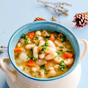 Vegan White Bean Soup with Kale