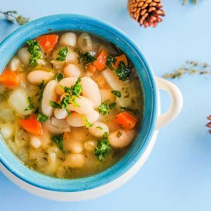 Vegan White Bean Soup with Kale