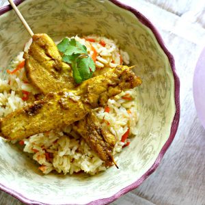 Baked Chicken Satay Bites