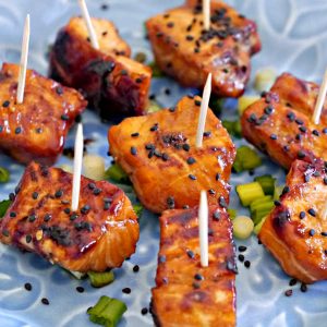 Tamari and Honey Salmon Suckers