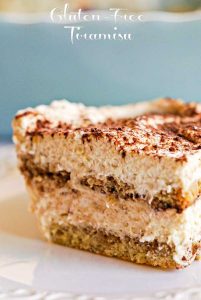 slice of gluten free tiramisu