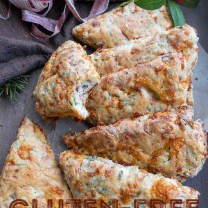 Gluten Free Rustic Bacon And Cheese Scones