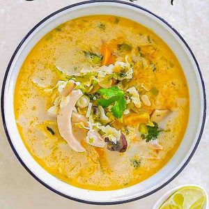 Spicy Thai Chicken Coconut Soup