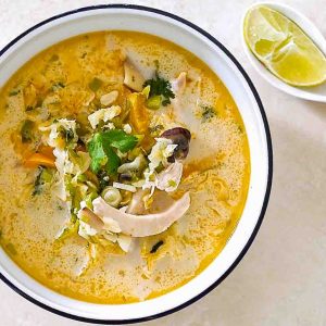 Spicy Thai Chicken Coconut Soup
