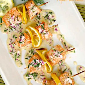 Salmon Pops With Piquant Dill Sauce