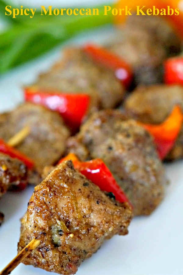 Spicy Moroccan Pork and Pepper Kebabs Only Gluten Free Recipes