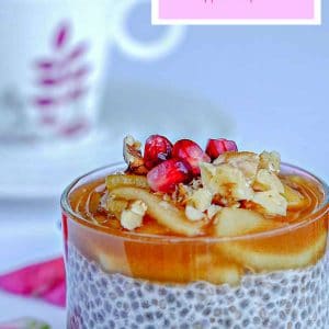 Vanilla Chia Pudding With Apple Compote