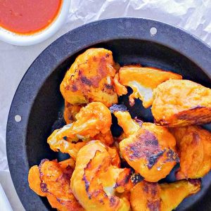 Baked Buffalo Cauliflower Tidbits – Gluten Free