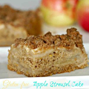 Gluten Free Apple Streusel Cake