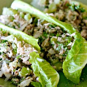 Skinny Zesty Salmon Salad