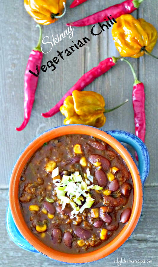 GlutenFree Skinny Vegetarian Chili Only Gluten Free Recipes