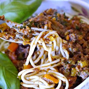 Gluten-Free Skinny Spaghetti Meat Sauce