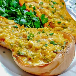 4-Ingredient Double Stuffed Butternut Squash