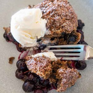 Easy Grain-Free Blueberry Cobbler Recipe