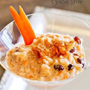 Creamy Carrot and Rice Pudding (gluten-free)