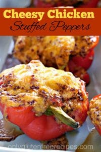 Cheesy Chicken Stuffed Peppers (Gluten-Free) - Only Gluten Free Recipes