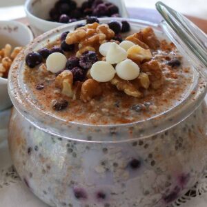 Overnight Oats with Chia and Flax