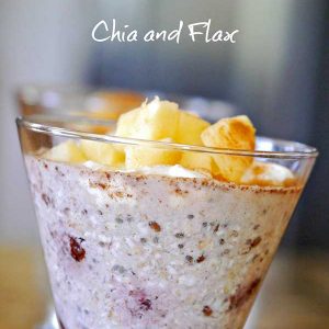 Overnight Oats with Chia and Flax