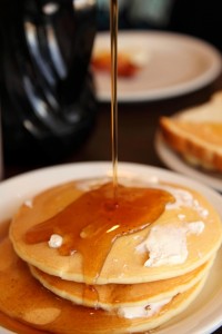 maple syrup on pancakes