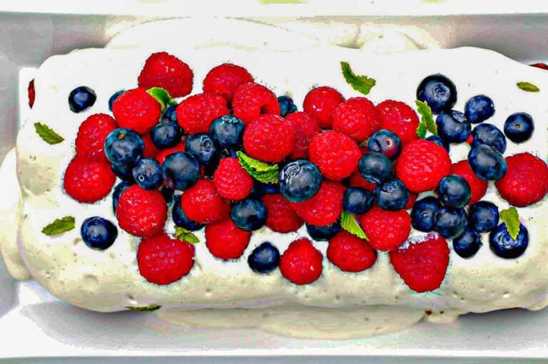 top view of berry shortcake, egg free and gluten free