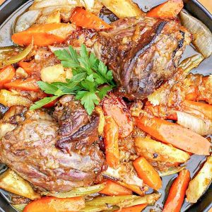 Lamb Shanks with Honey Glaze