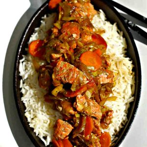 Ginger Salmon Hot Pot