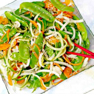 Snow Pea Salad with Vanilla Vinaigrette