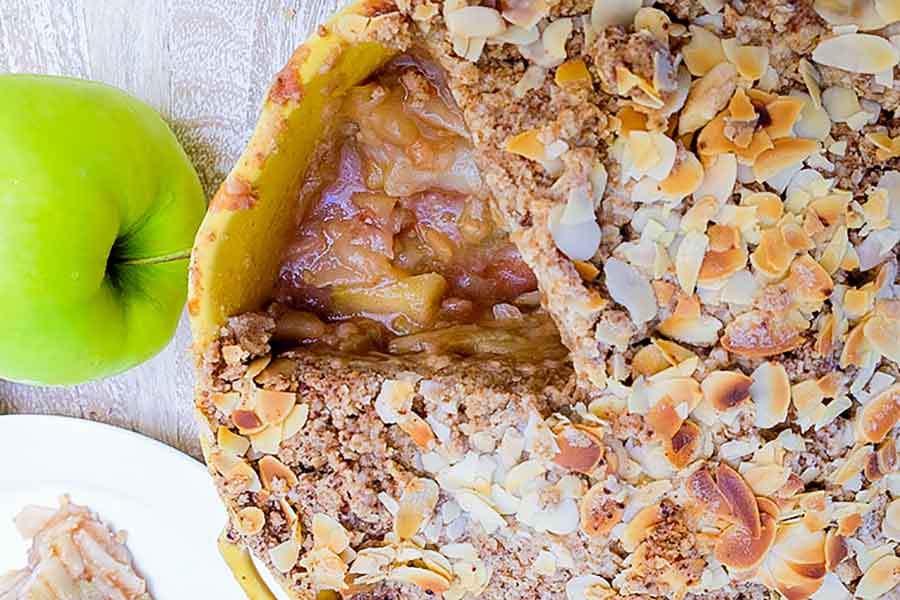 crustless apple pie, gluten free