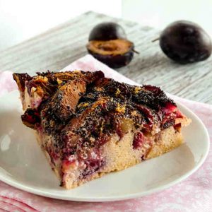 Grain-Free Summer Plum Cake