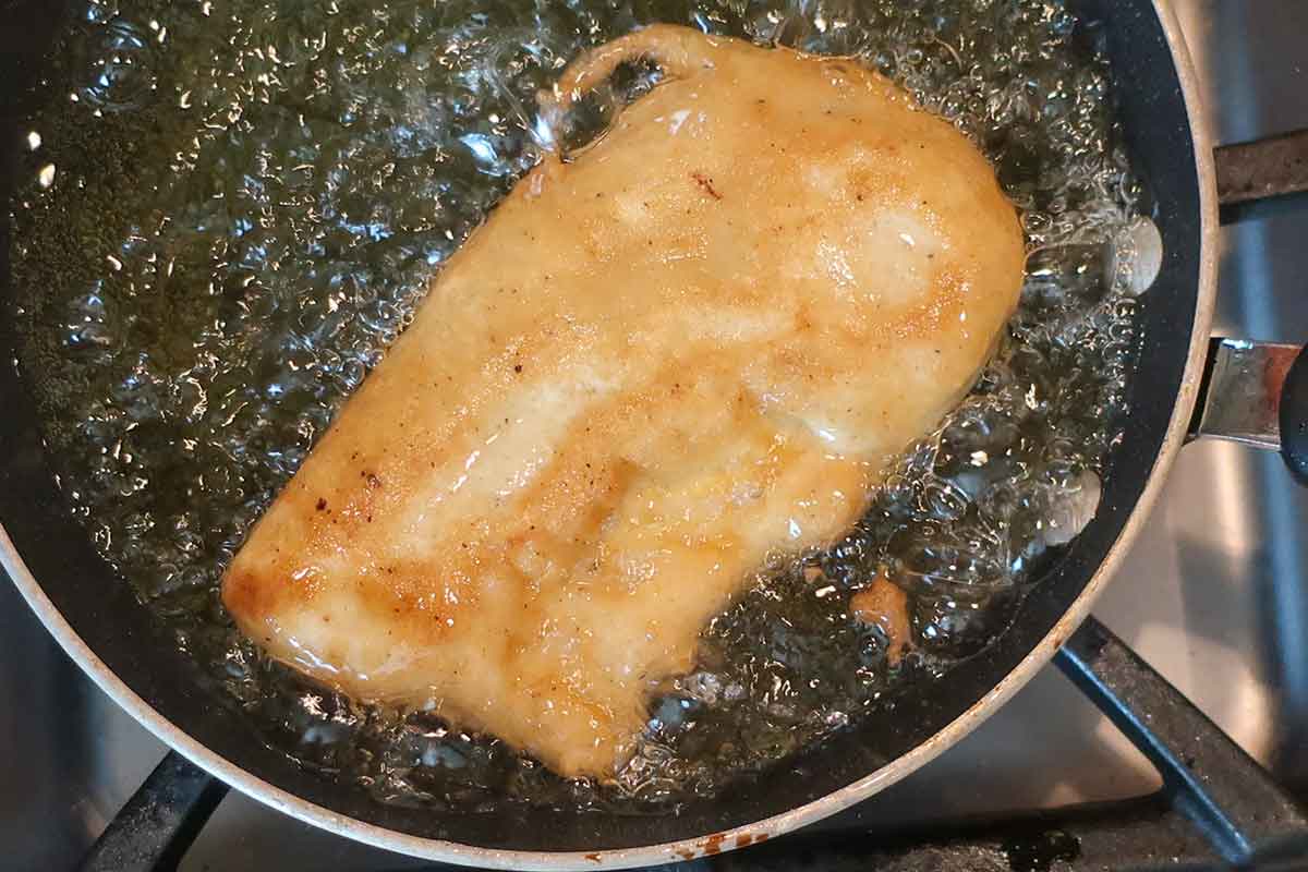 frying fish in oil