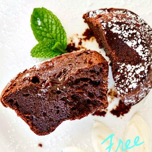 Gluten Free Chocolate Lava Muffins