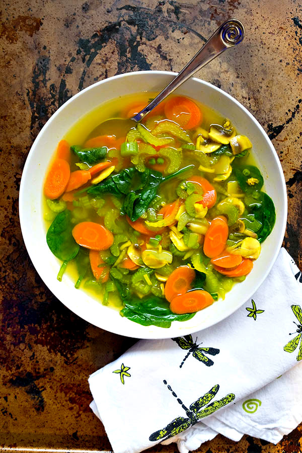 Vegan Turmeric Detox Soup - Only Gluten Free Recipes